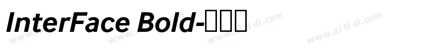 InterFace Bold字体转换